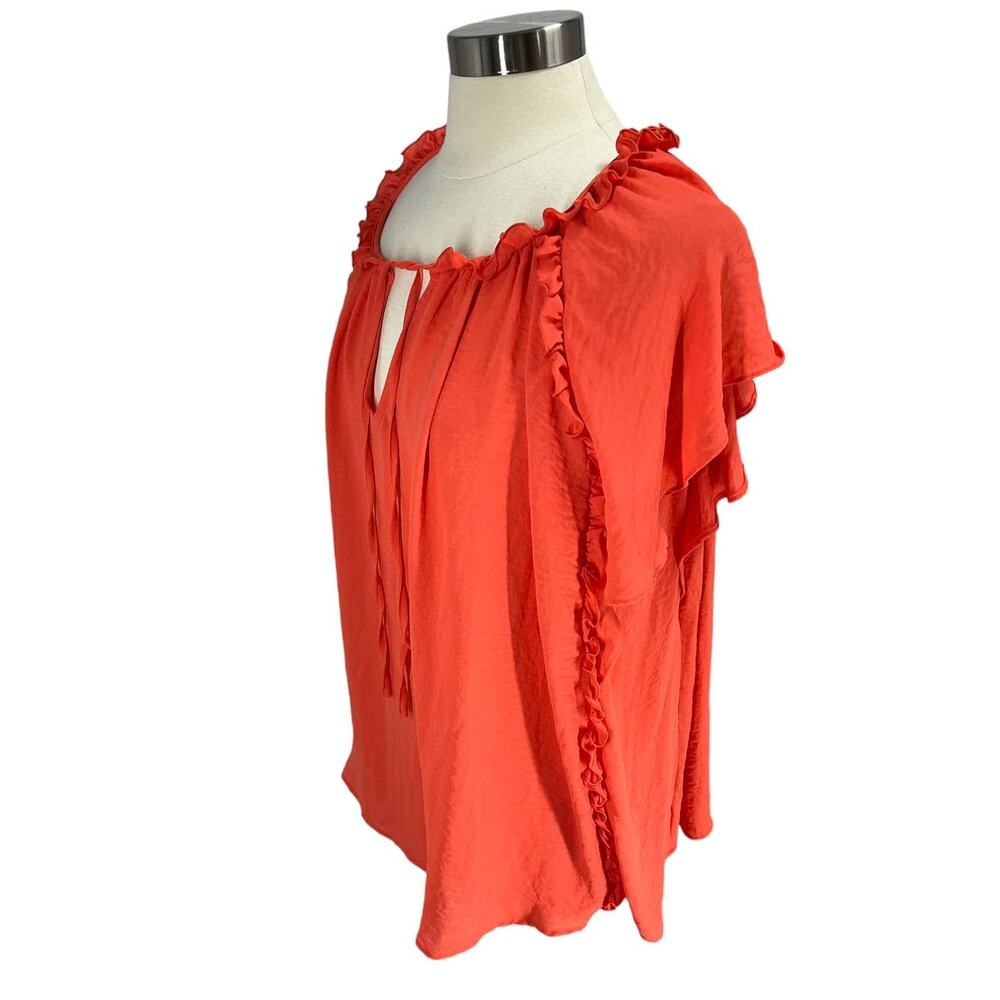 WORTHINGTON Ruffle Blouse SZ X-Large - Picture 2 of 11